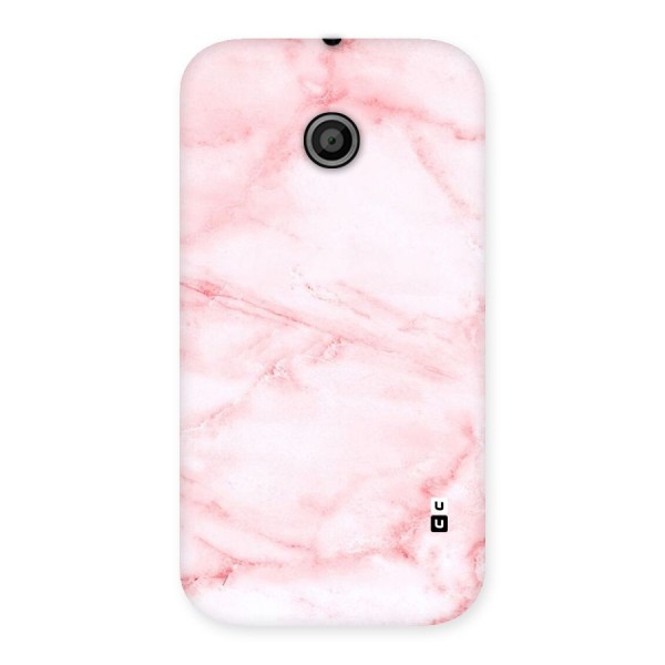 Pink Marble Print Back Case for Moto E