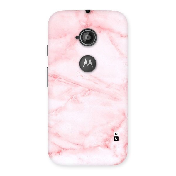 Pink Marble Print Back Case for Moto E 2nd Gen