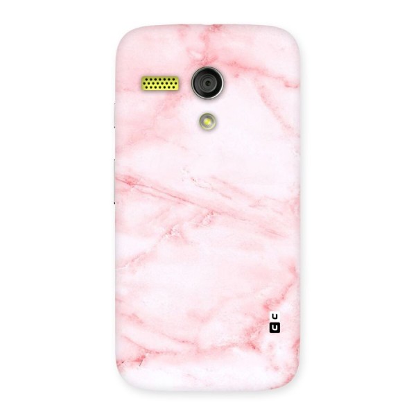 Pink Marble Print Back Case for Moto G