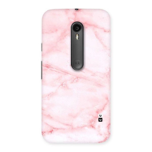 Pink Marble Print Back Case for Moto G3