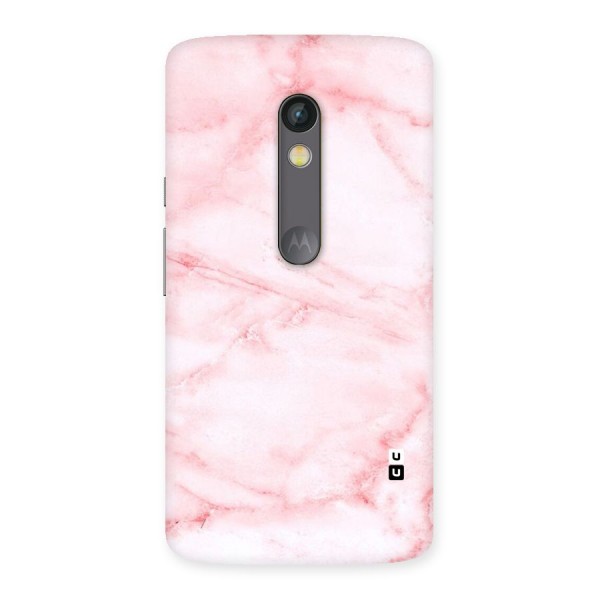 Pink Marble Print Back Case for Moto X Play