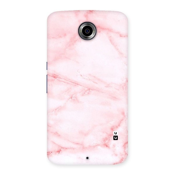 Pink Marble Print Back Case for Nexsus 6