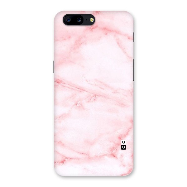 Pink Marble Print Back Case for OnePlus 5