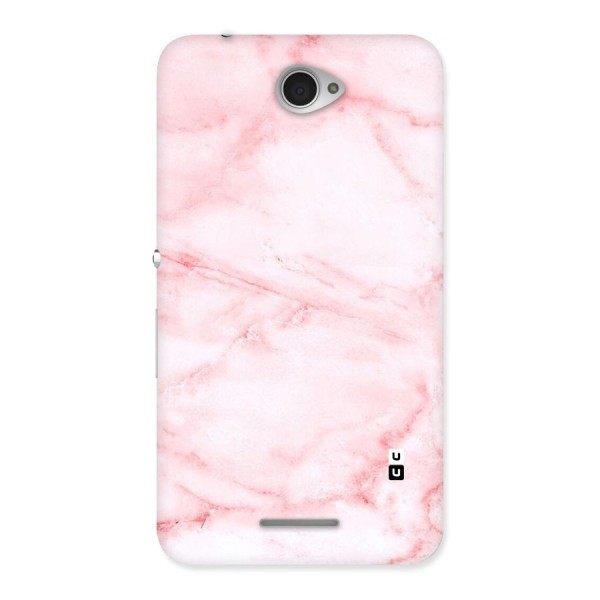 Pink Marble Print Back Case for Sony Xperia E4