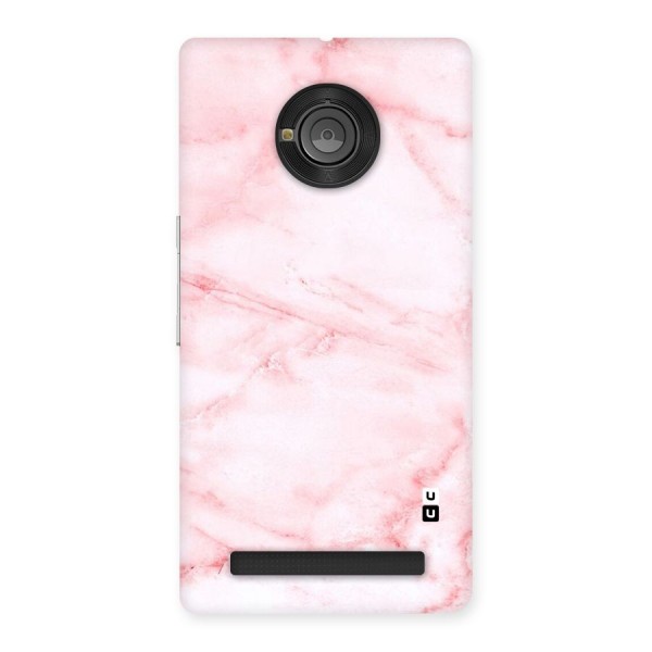 Pink Marble Print Back Case for Yu Yunique