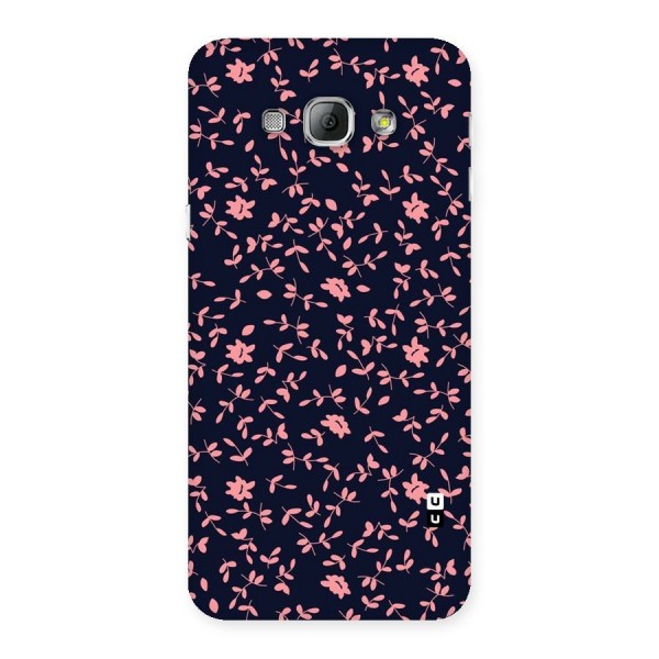 Pink Plant Design Back Case for Galaxy A8