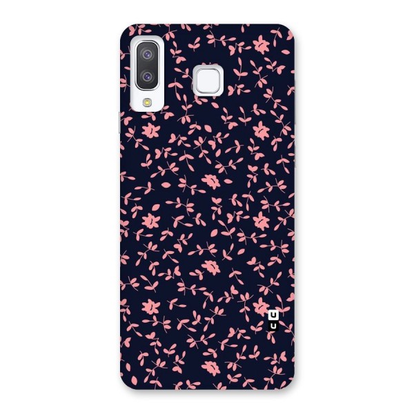 Pink Plant Design Back Case for Galaxy A8 Star