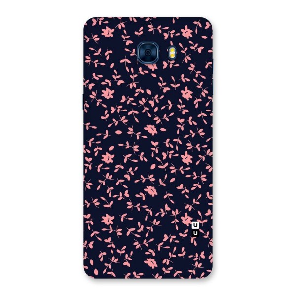 Pink Plant Design Back Case for Galaxy C7 Pro
