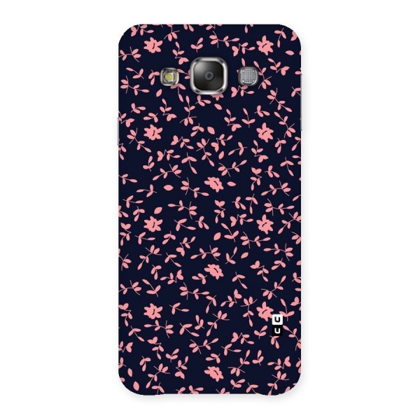 Pink Plant Design Back Case for Galaxy E7