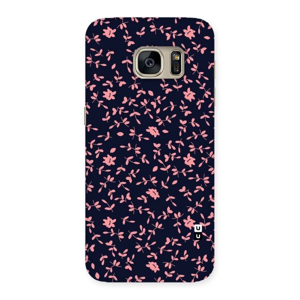 Pink Plant Design Back Case for Galaxy S7