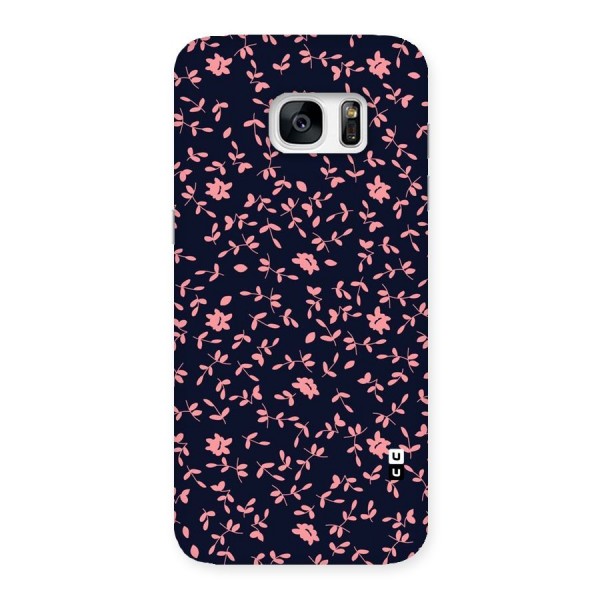 Pink Plant Design Back Case for Galaxy S7 Edge