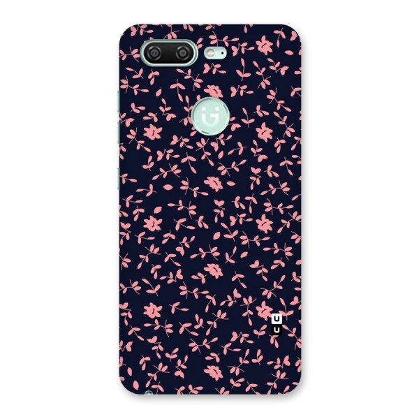 Pink Plant Design Back Case for Gionee S10