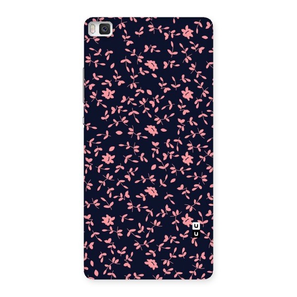 Pink Plant Design Back Case for Huawei P8