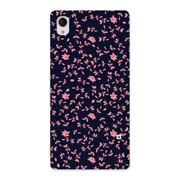 Pink Plant Design Back Case for Sony Xperia M4