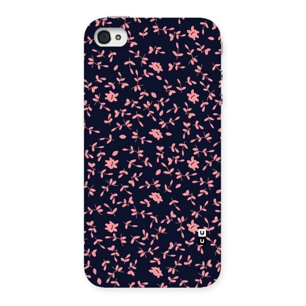 Pink Plant Design Back Case for iPhone 4 4s