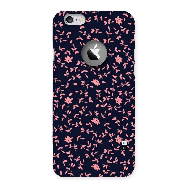 Pink Plant Design Back Case for iPhone 6 Logo Cut