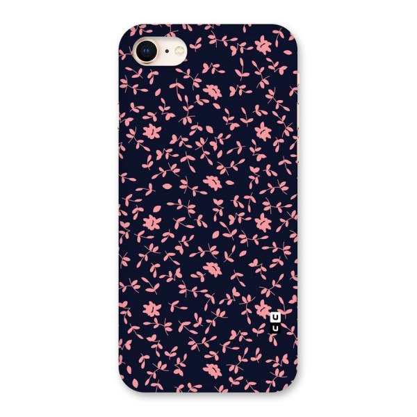 Pink Plant Design Back Case for iPhone 8