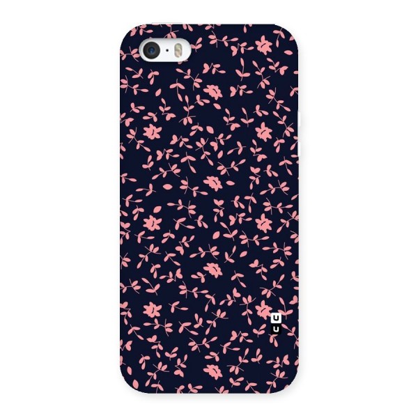 Pink Plant Design Back Case for iPhone SE