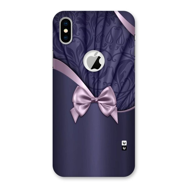 Pink Ribbon Back Case for iPhone XS Logo Cut