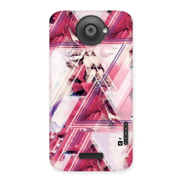 Pink Rose Abstract Back Case for HTC One X