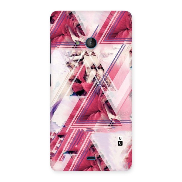 Pink Rose Abstract Back Case for Lumia 540