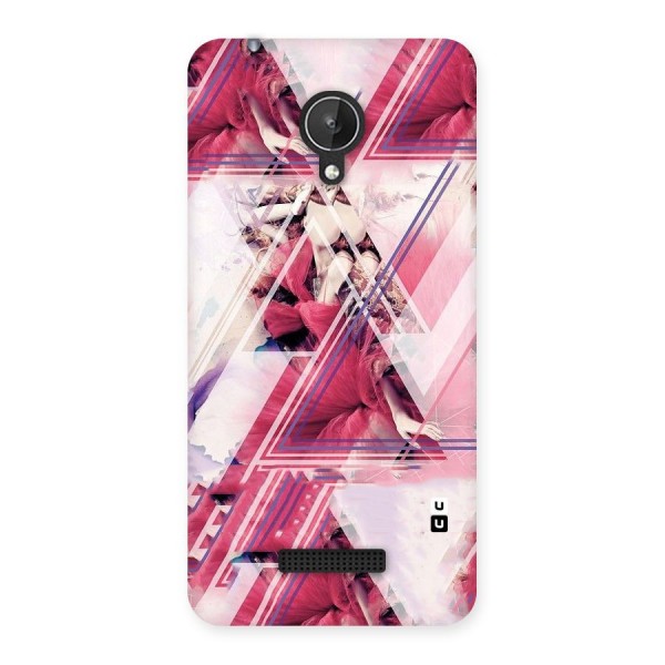 Pink Rose Abstract Back Case for Micromax Canvas Spark Q380