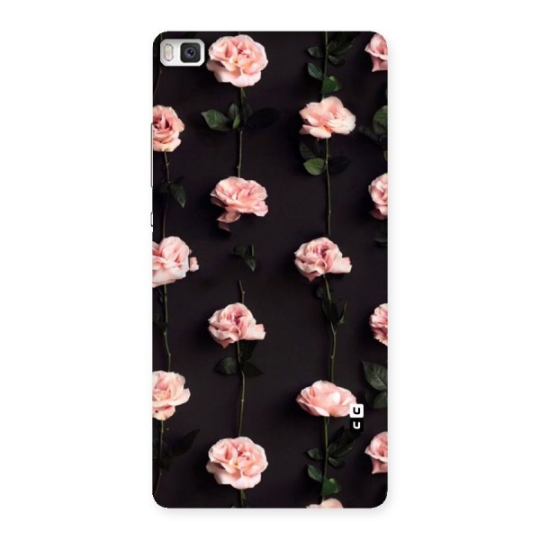 Pink Roses Back Case for Huawei P8