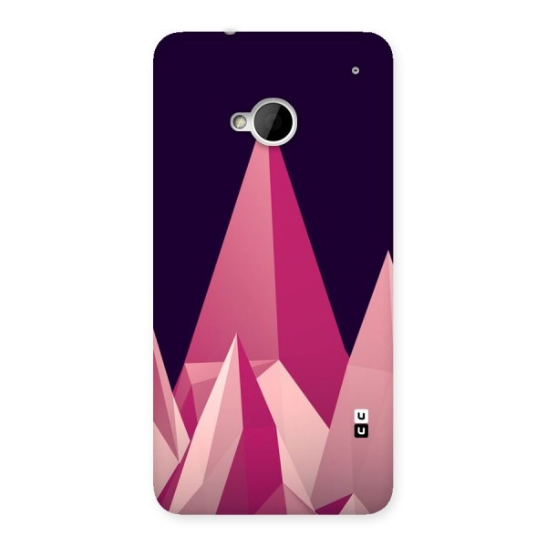 Pink Sharp Back Case for HTC One M7