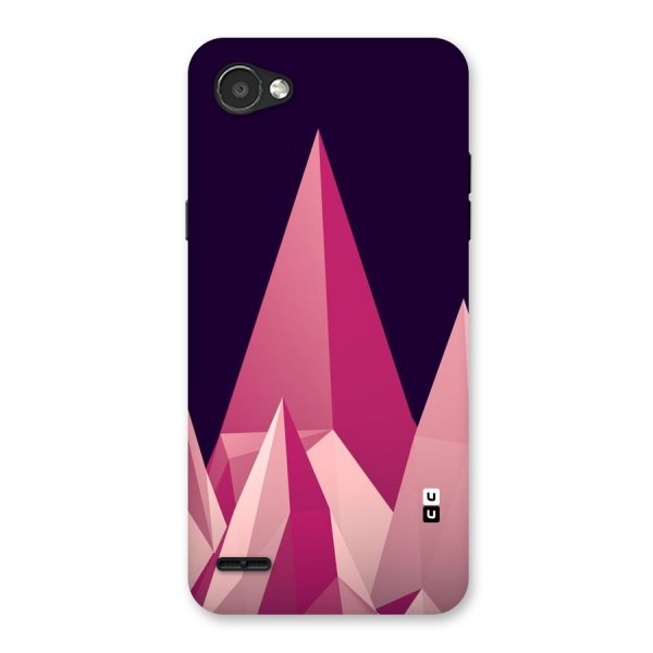 Pink Sharp Back Case for LG Q6