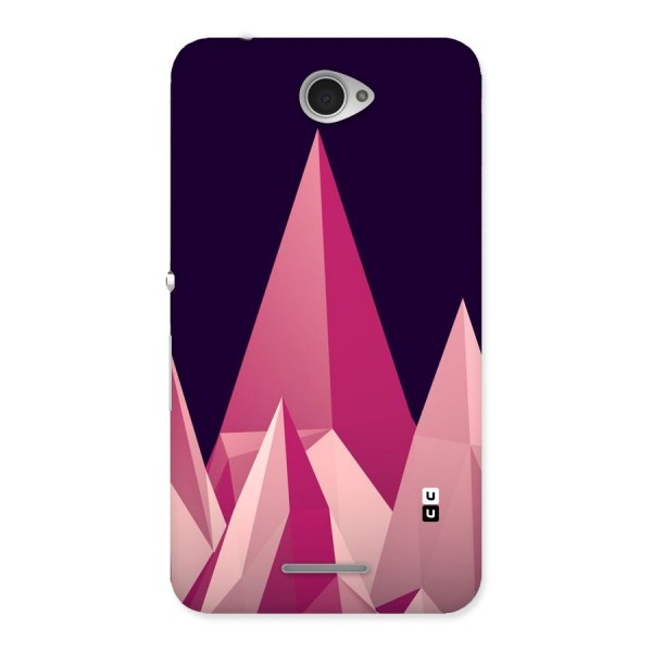 Pink Sharp Back Case for Sony Xperia E4