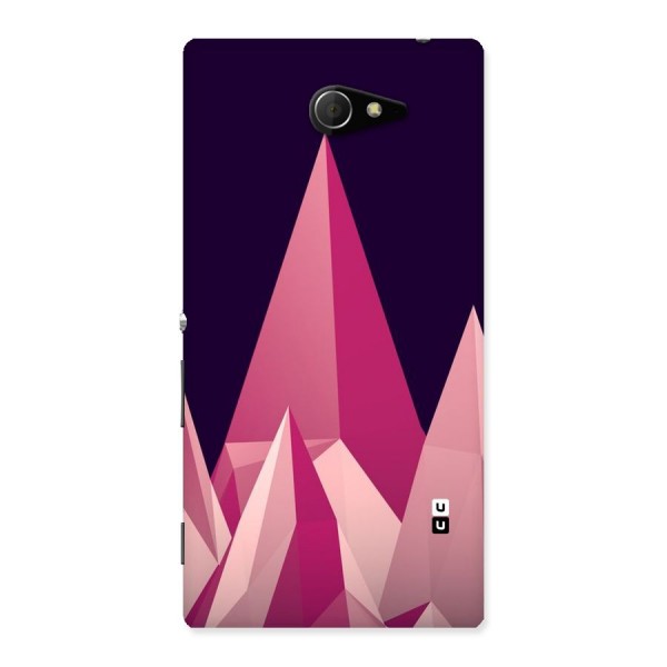 Pink Sharp Back Case for Sony Xperia M2