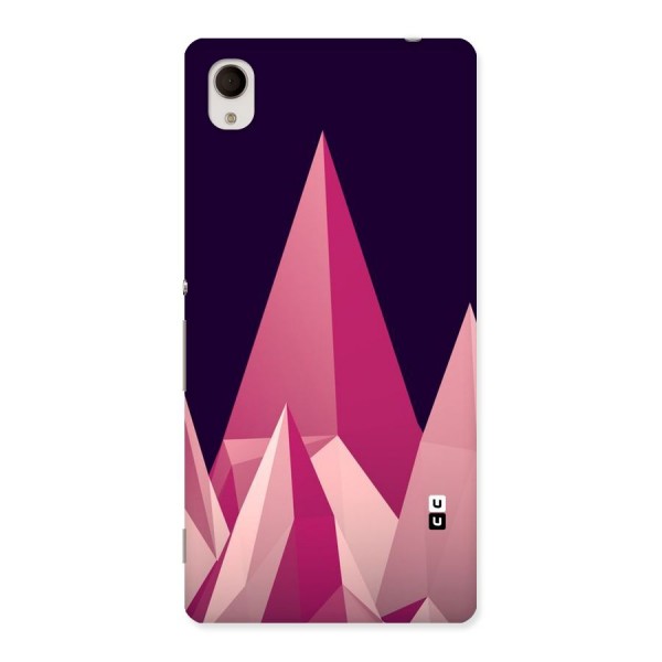 Pink Sharp Back Case for Sony Xperia M4