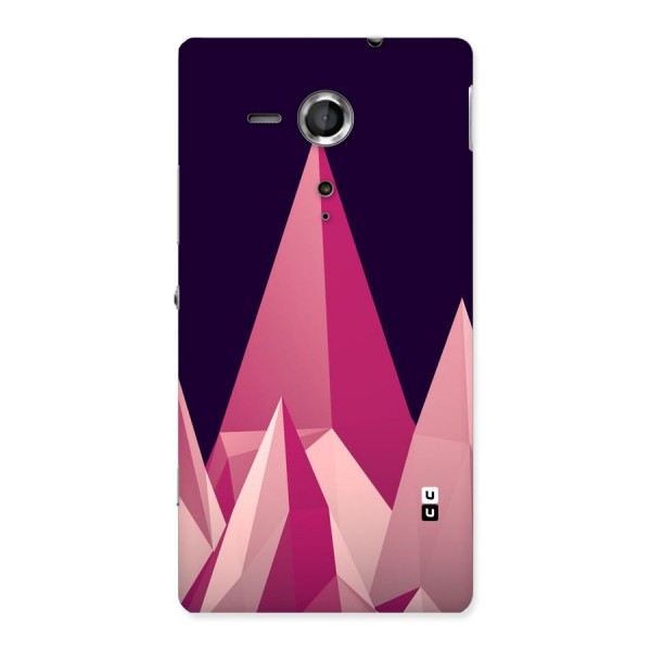 Pink Sharp Back Case for Sony Xperia SP