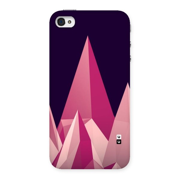 Pink Sharp Back Case for iPhone 4 4s