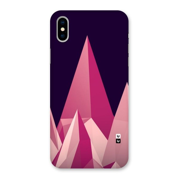 Pink Sharp Back Case for iPhone X