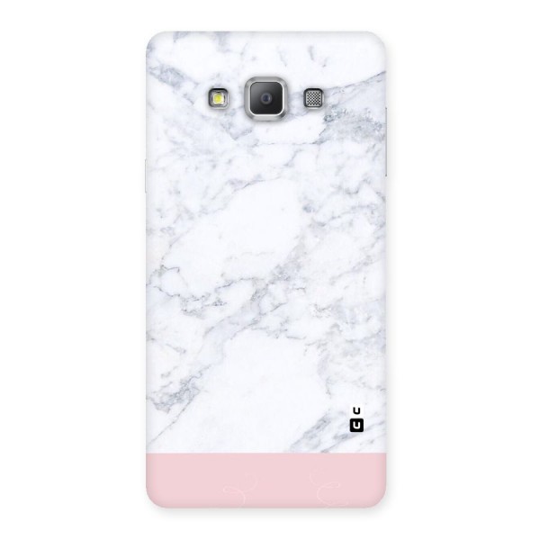 Pink White Merge Marble Back Case for Galaxy A7