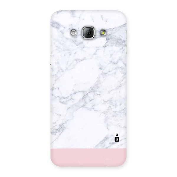 Pink White Merge Marble Back Case for Galaxy A8