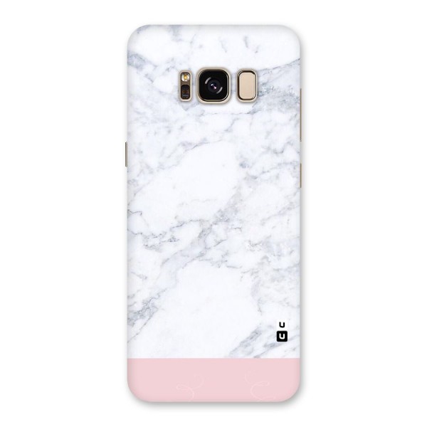 Pink White Merge Marble Back Case for Galaxy S8