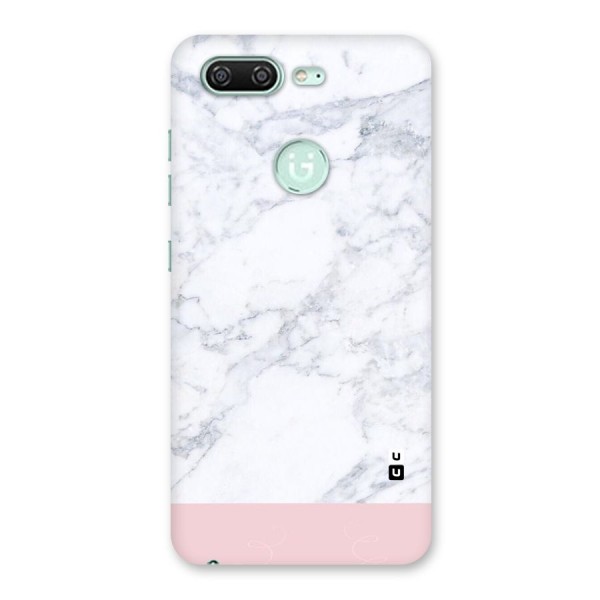 Pink White Merge Marble Back Case for Gionee S10