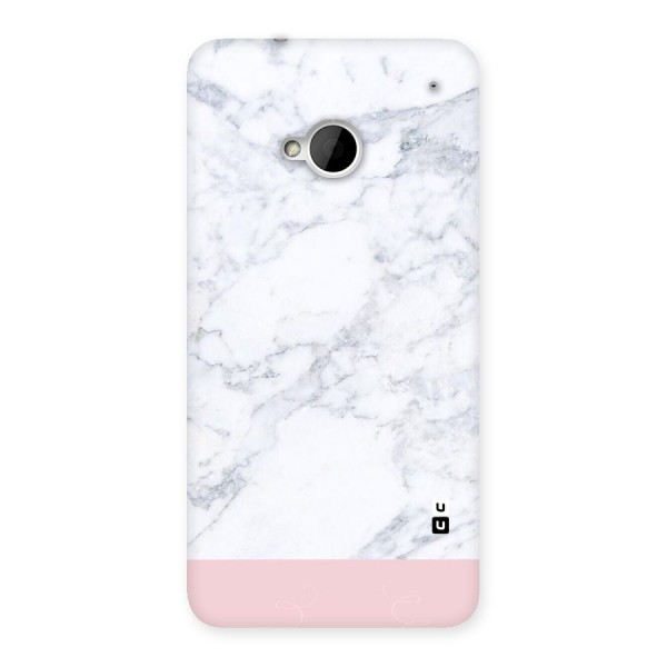 Pink White Merge Marble Back Case for HTC One M7