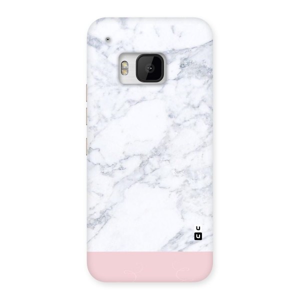 Pink White Merge Marble Back Case for HTC One M9