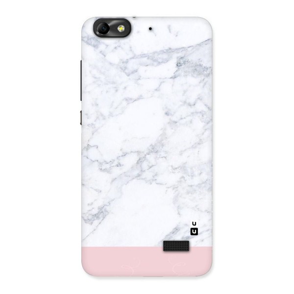 Pink White Merge Marble Back Case for Honor 4C