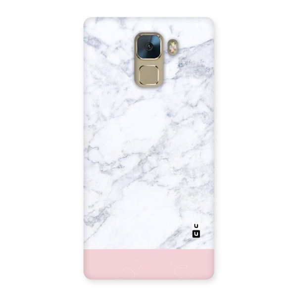 Pink White Merge Marble Back Case for Huawei Honor 7