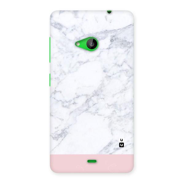 Pink White Merge Marble Back Case for Lumia 535