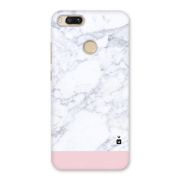 Pink White Merge Marble Back Case for Mi A1