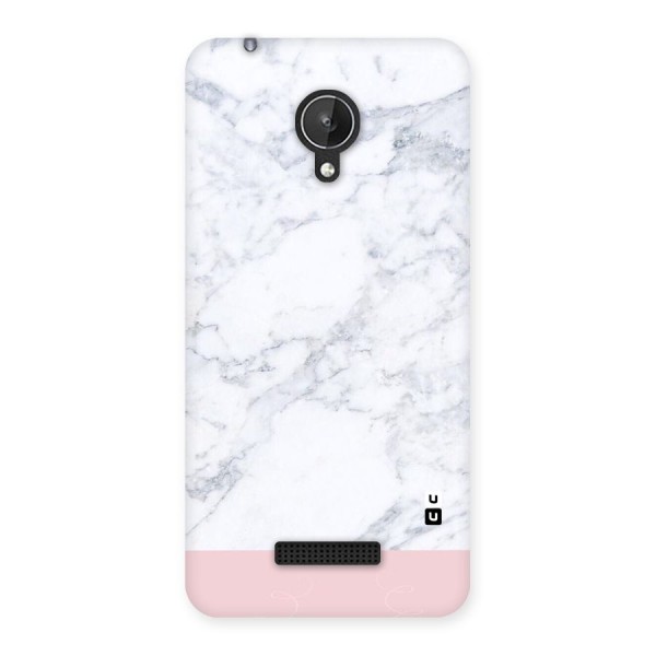 Pink White Merge Marble Back Case for Micromax Canvas Spark Q380