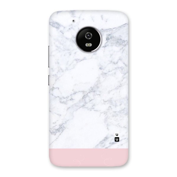 Pink White Merge Marble Back Case for Moto G5