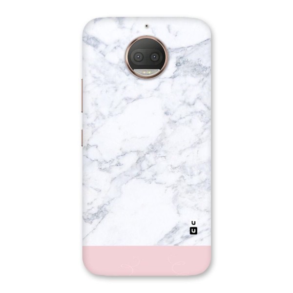 Pink White Merge Marble Back Case for Moto G5s Plus