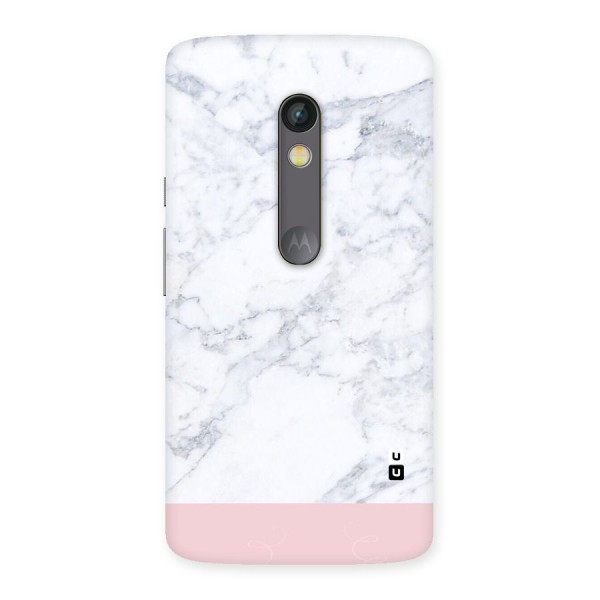 Pink White Merge Marble Back Case for Moto X Play