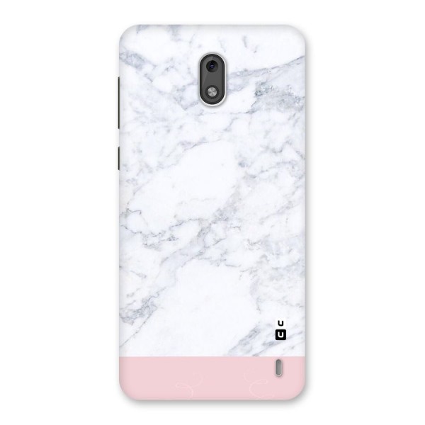 Pink White Merge Marble Back Case for Nokia 2